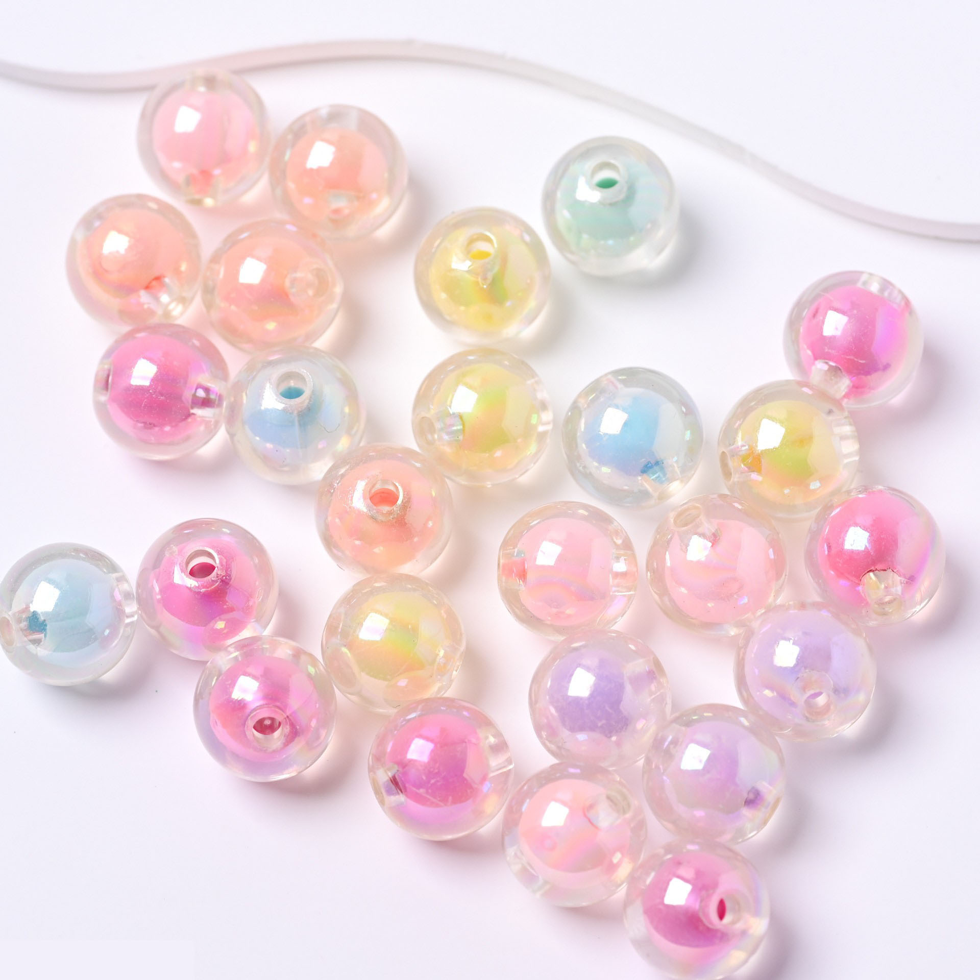 Bead-in-bead color mixing random irregular update color system