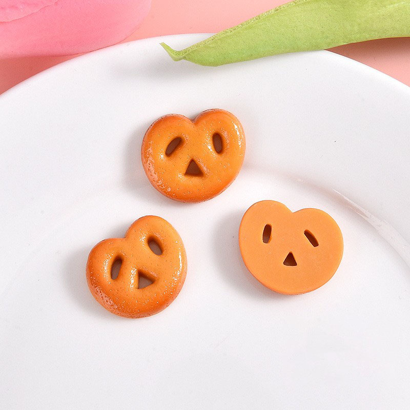 Heart-shaped green biscuits