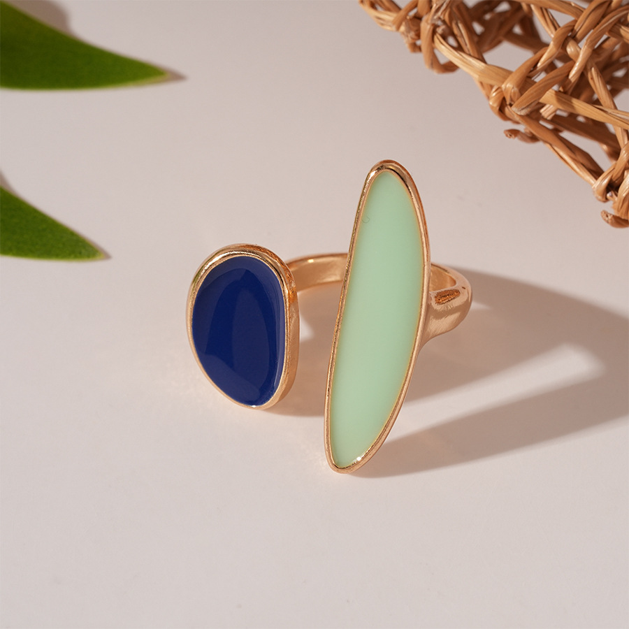 Green Drop Oil Opening Ring
