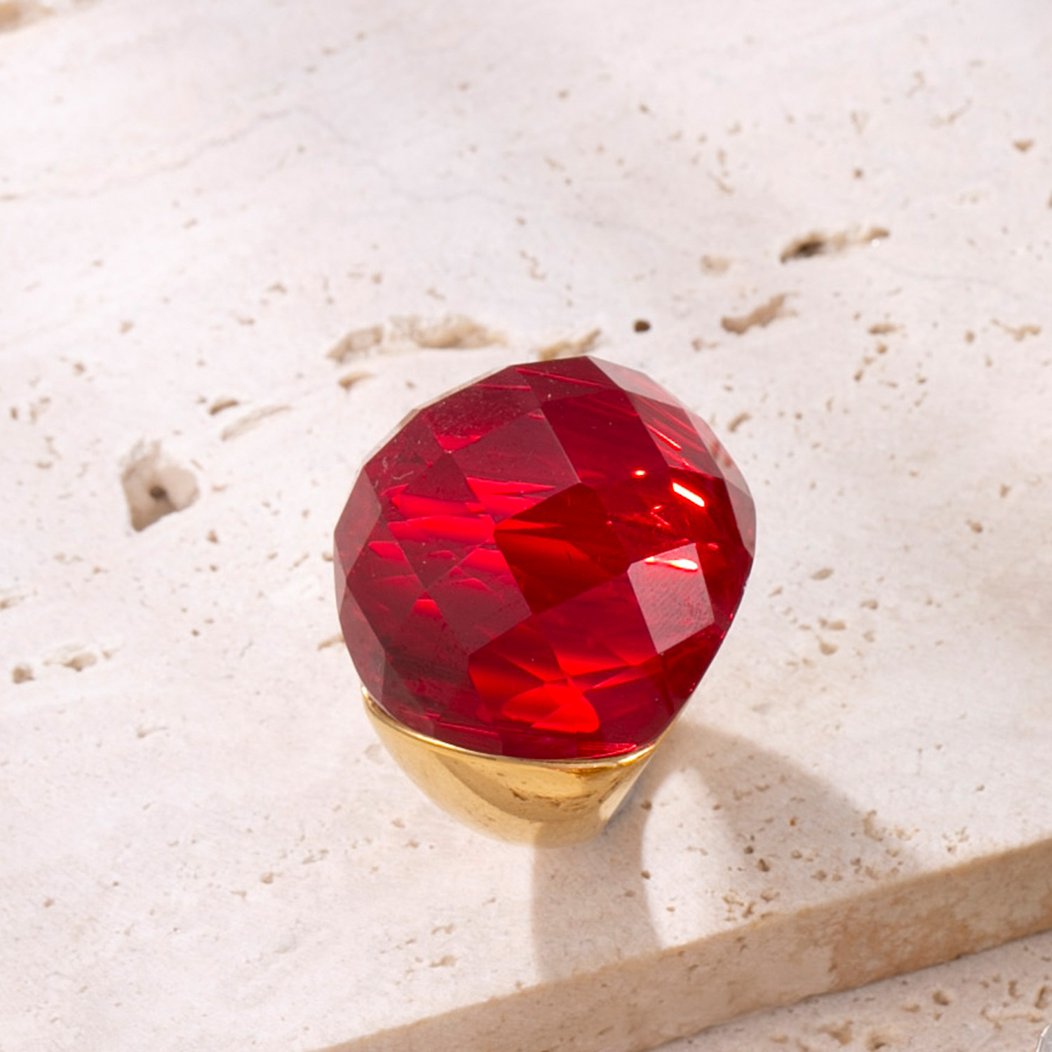 Gold-red zircon