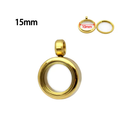 Gold--inner diameter 10mm, outer diameter 15mm