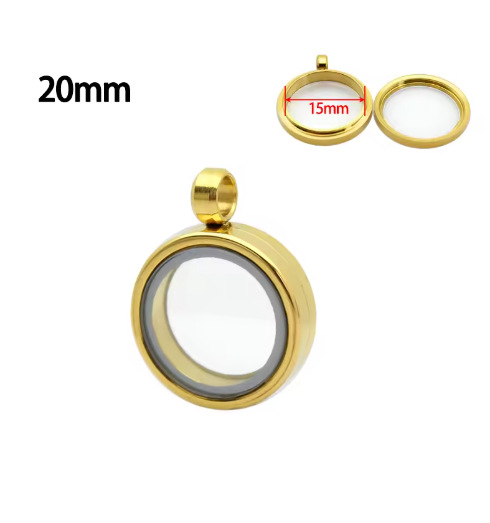 Gold--inner diameter 15mm, outer diameter 20mm