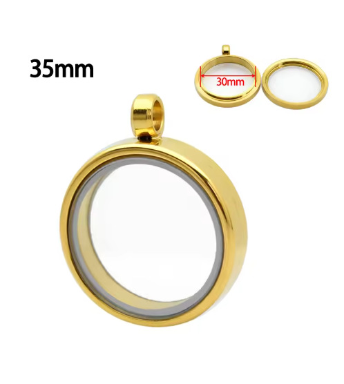 Gold--inner diameter 30mm, outer diameter 35mm