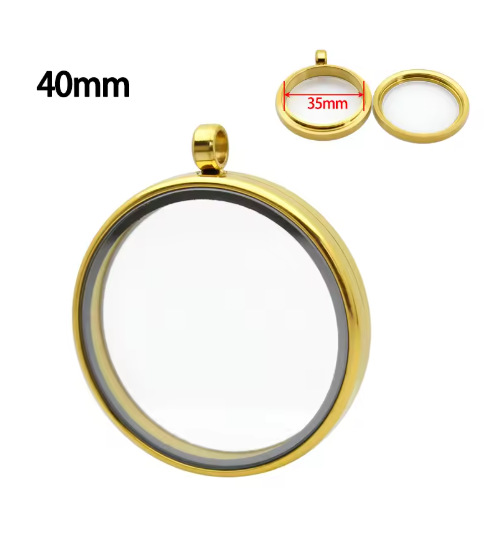 Gold--inner diameter 35mm, outer diameter 40mm