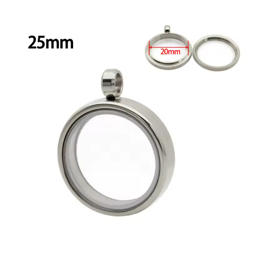 Silver--inner diameter 20mm, outer diameter 25mm