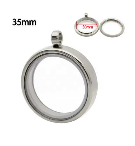 Silver--inner diameter 30mm, outer diameter 35mm