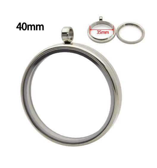 Silver--inner diameter 35mm, outer diameter 40mm