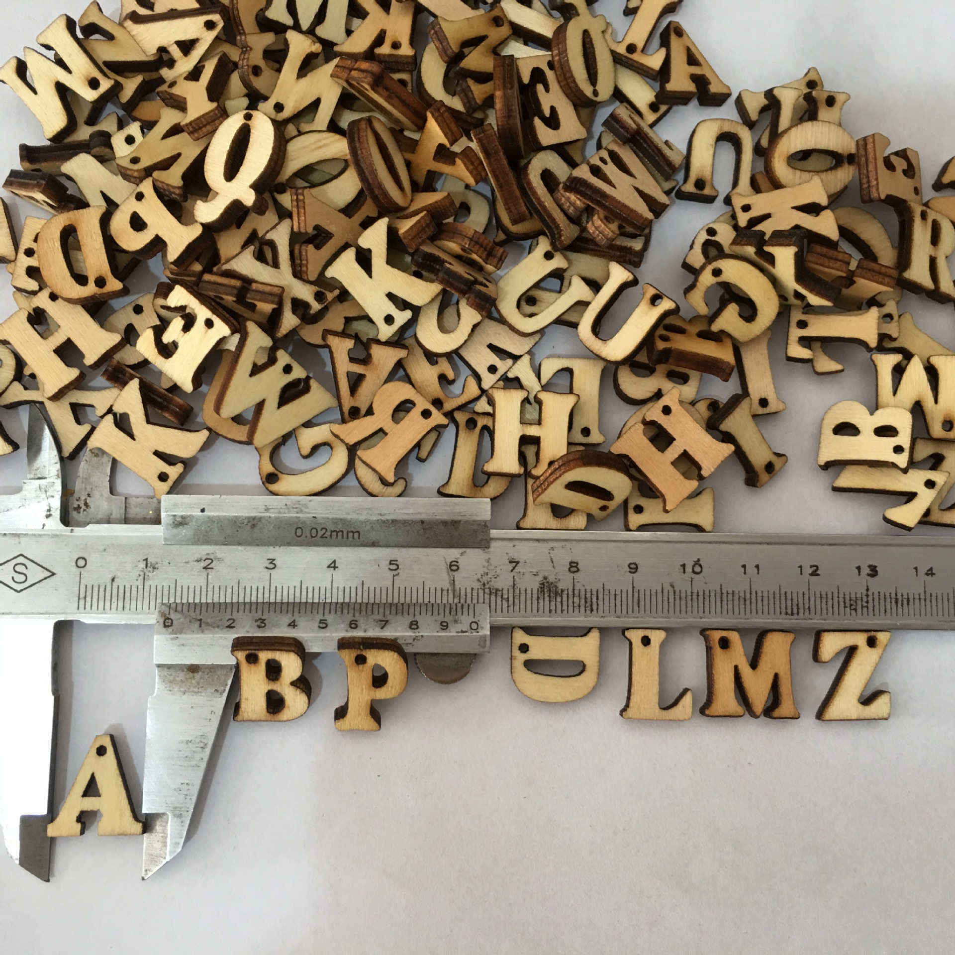 Log color with hole letters mixed hair 15MM