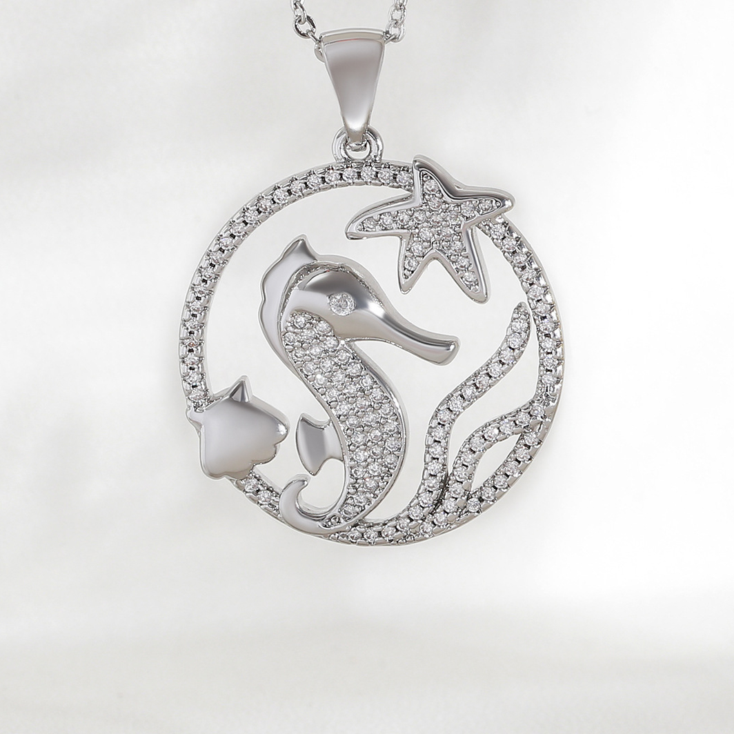 White gold pendant