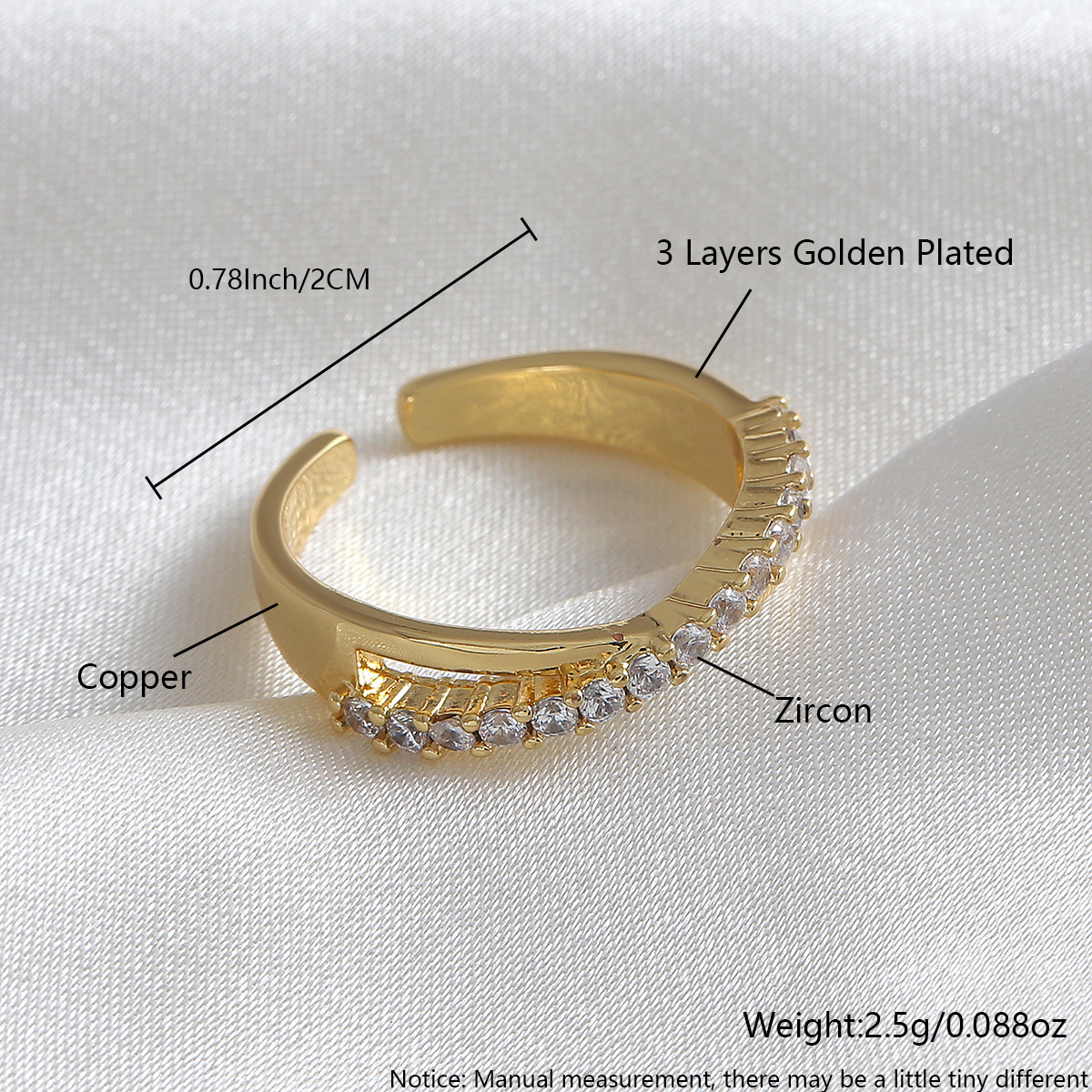 Cross opening ring rc08-10