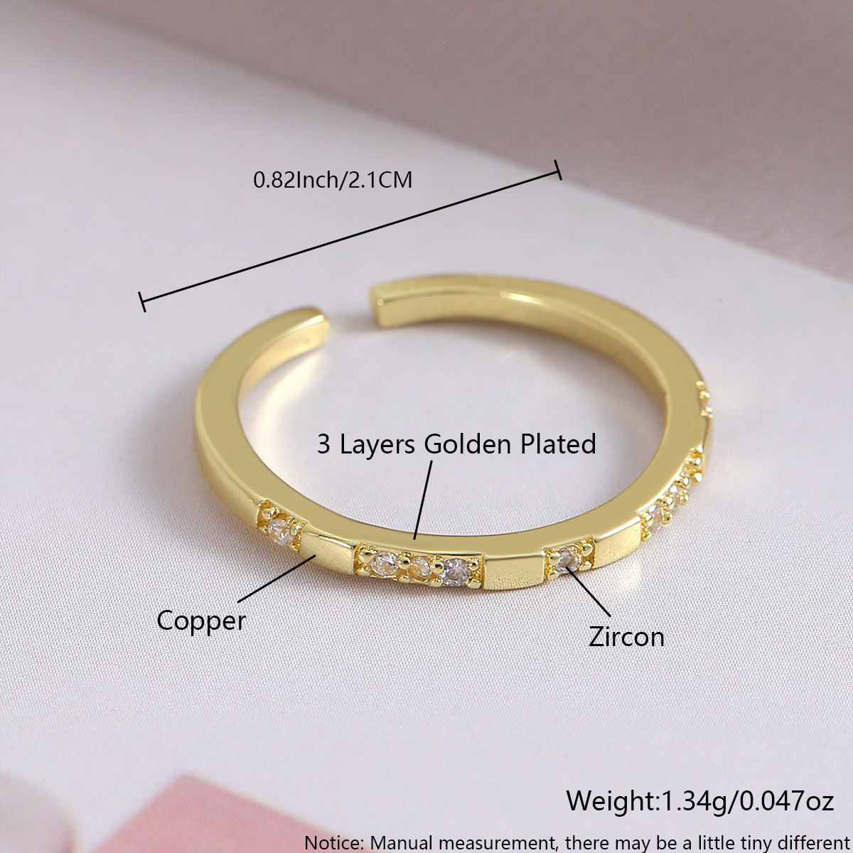 Narrow faceted zircon rc08-7