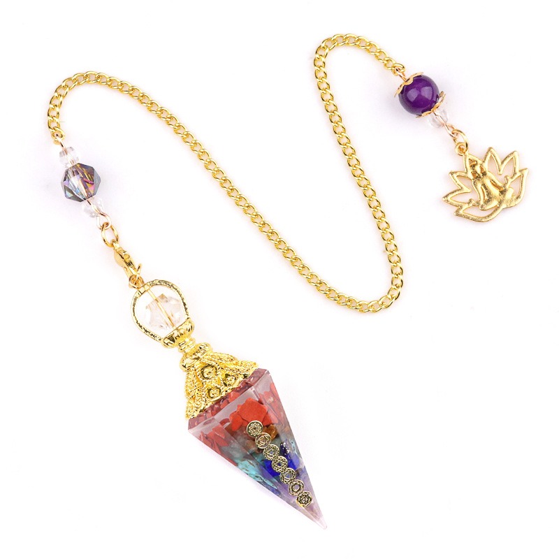 Colorful golden pendulum