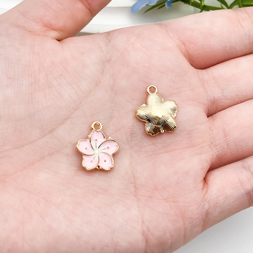 1 pink drop daisies 16x13mm-19632-0.7g