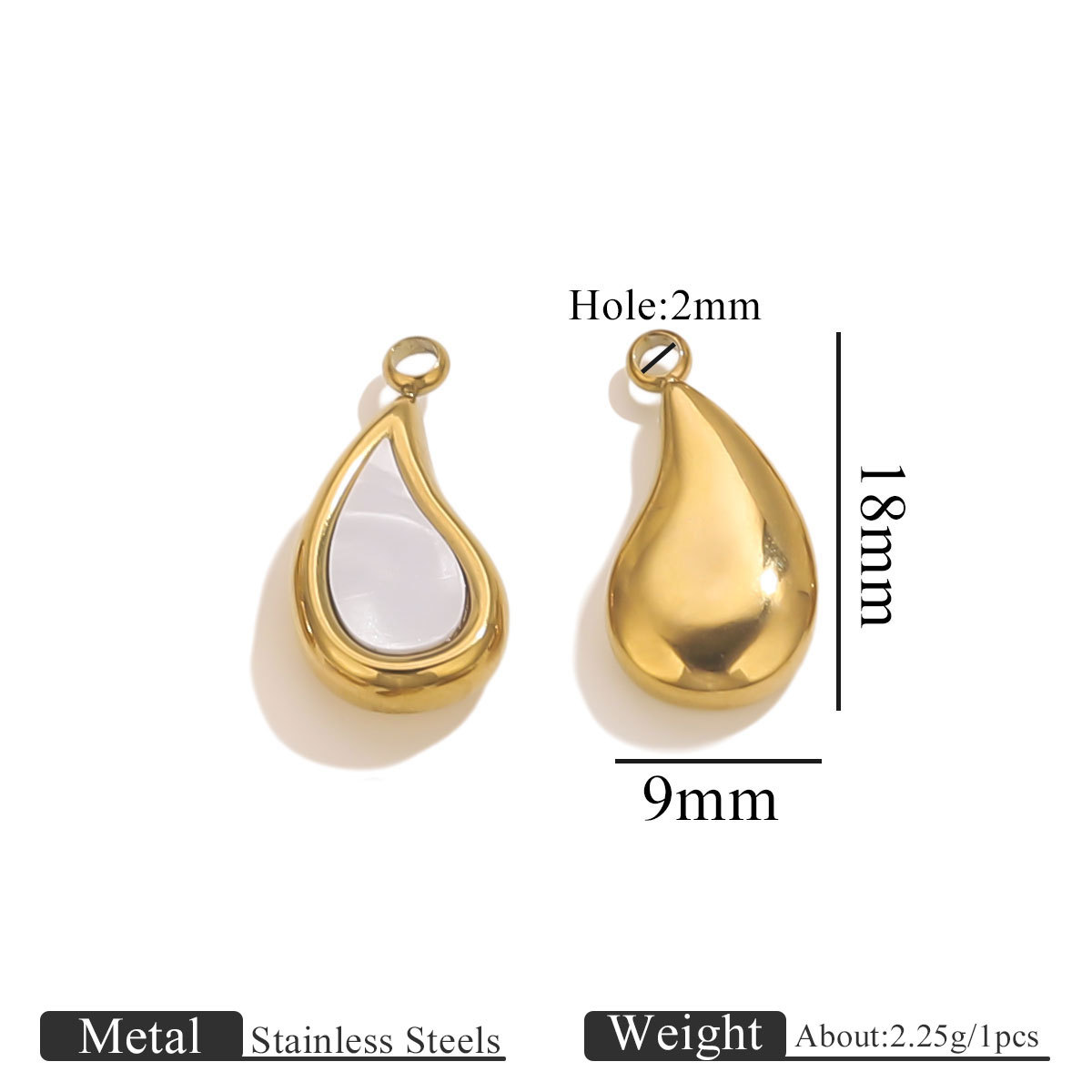 Gold-water droplets