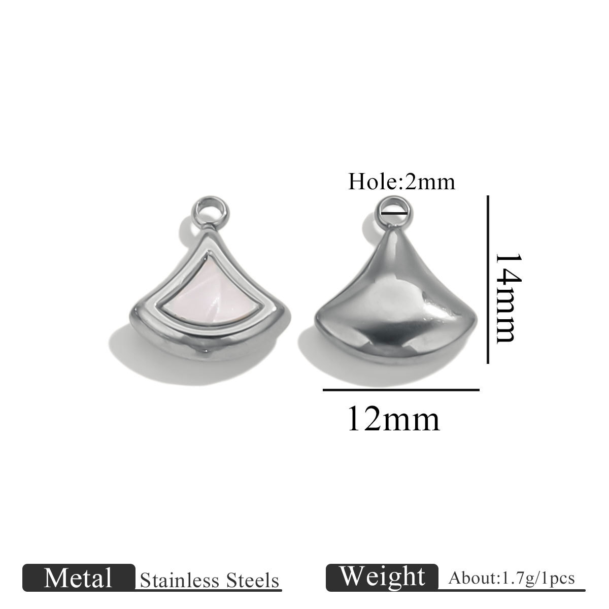 Steel color - fan shape