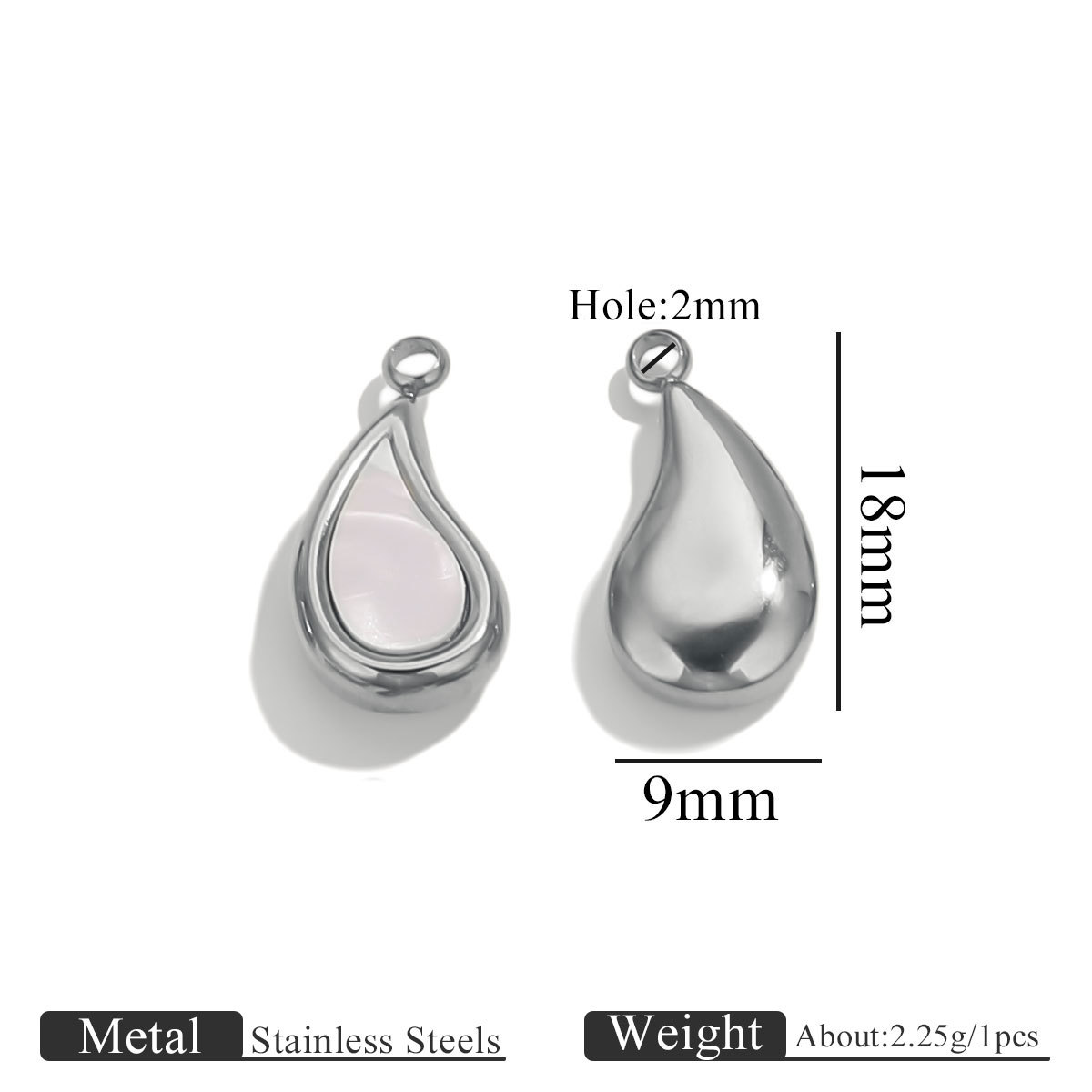 Steel color-water drop