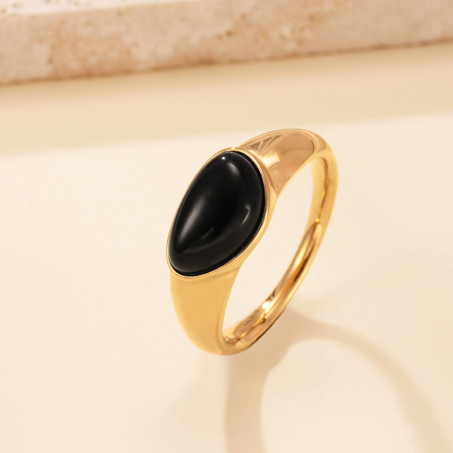Black natural stone