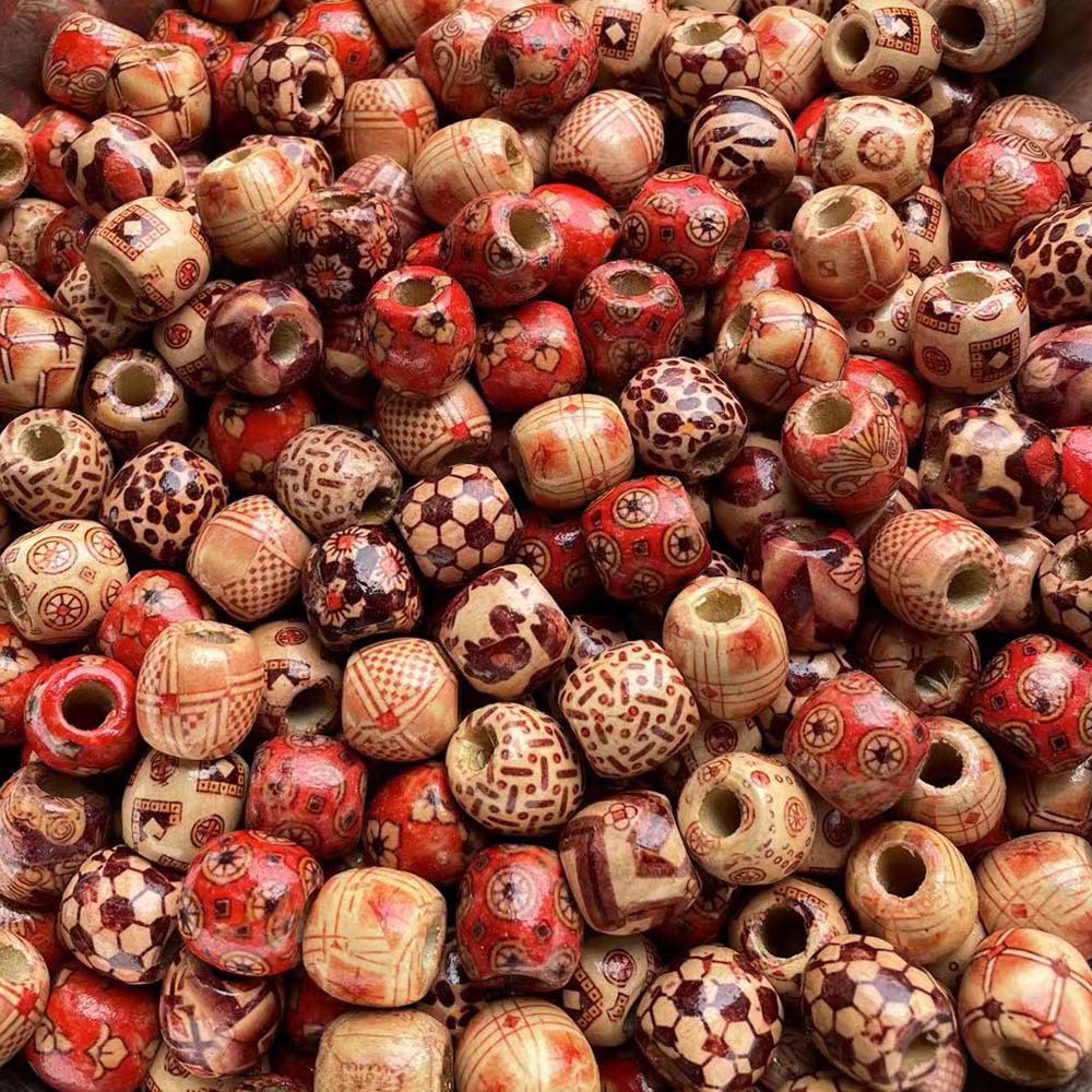 16x17mm barrel bead hole is about 7-8mm (about 350 beads)
