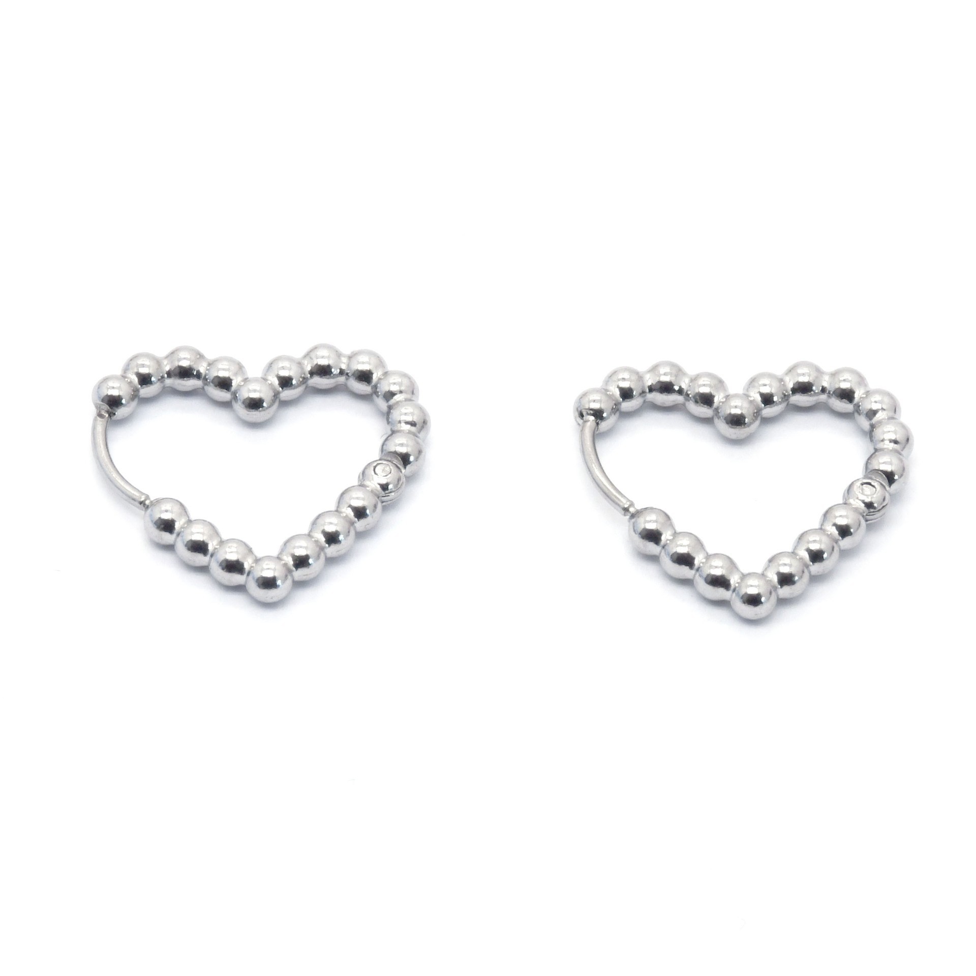Steel color hearts