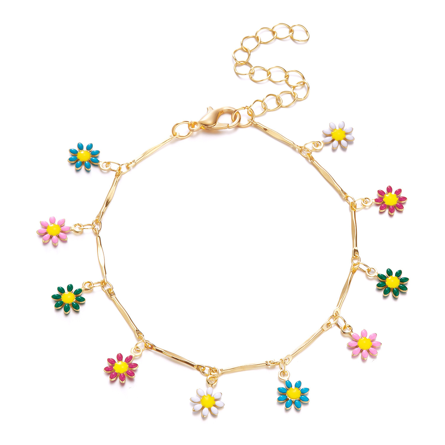 # 7 colorful daisies
