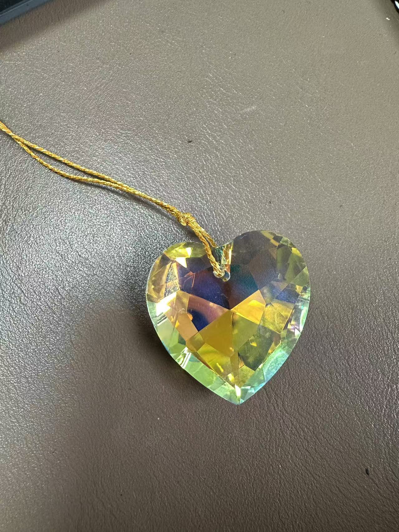 28mm gemstone heart