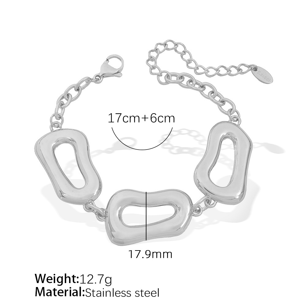 Sl136g steel color bracelet