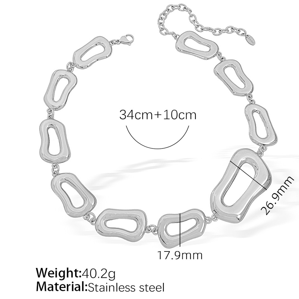 Xl400g steel color necklace