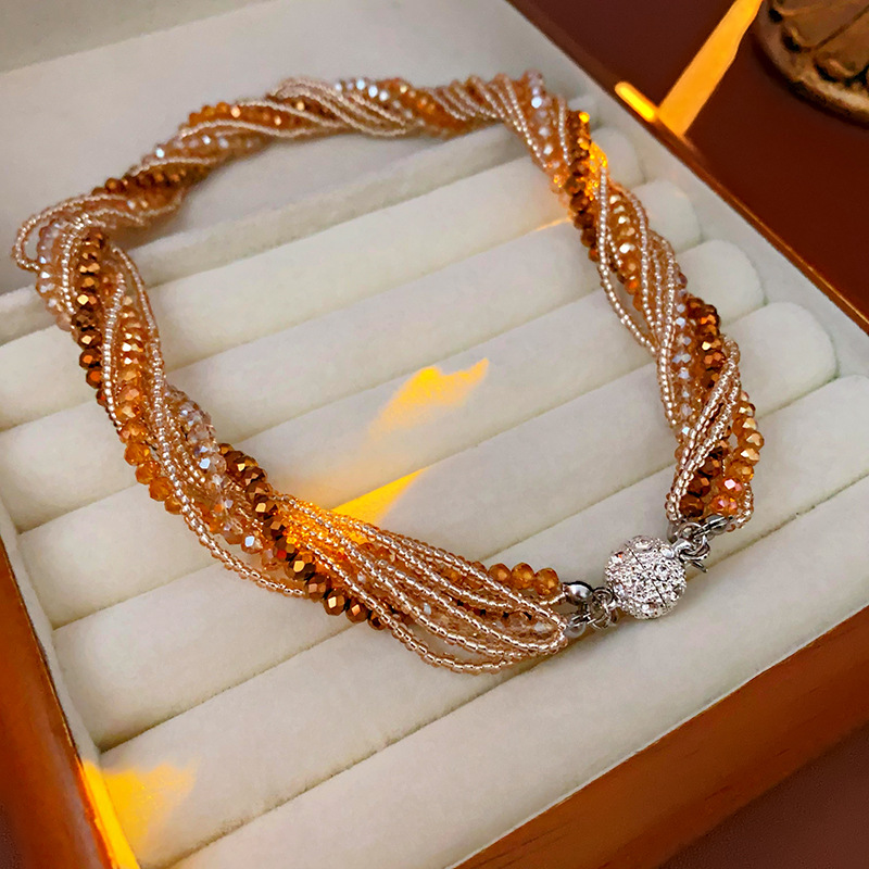 Necklace-Brown/43.5cm