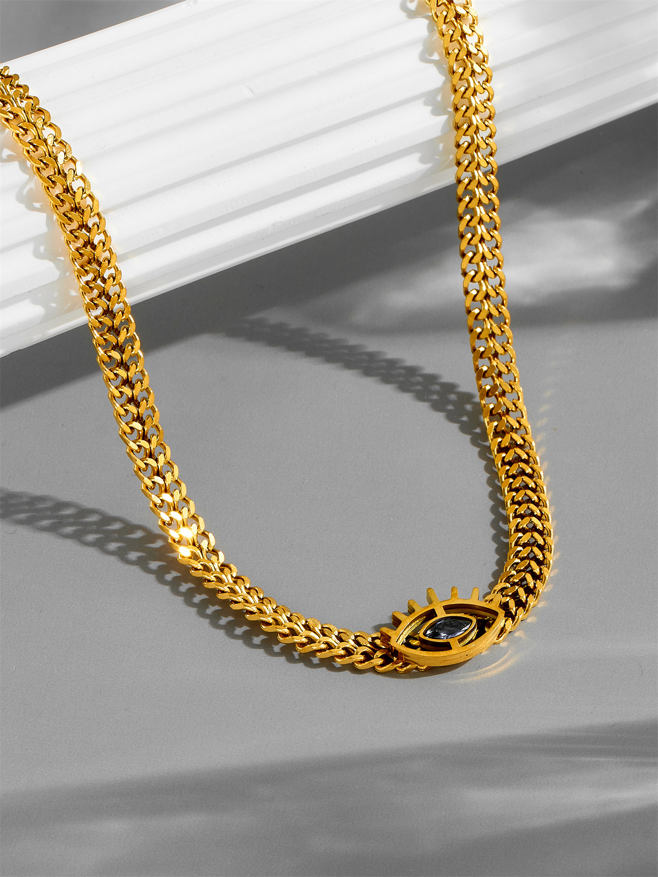 black eye necklace