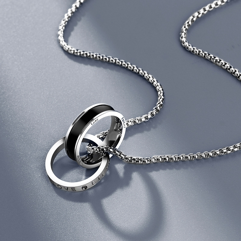 Black and white necklace 60cm