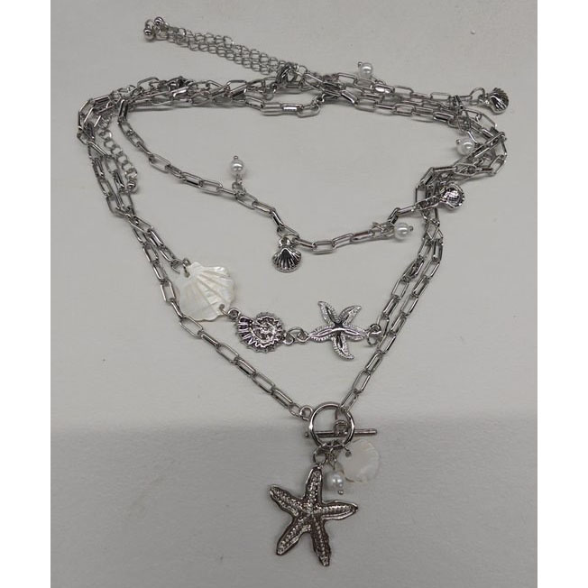 Necklace-silver (set of three)