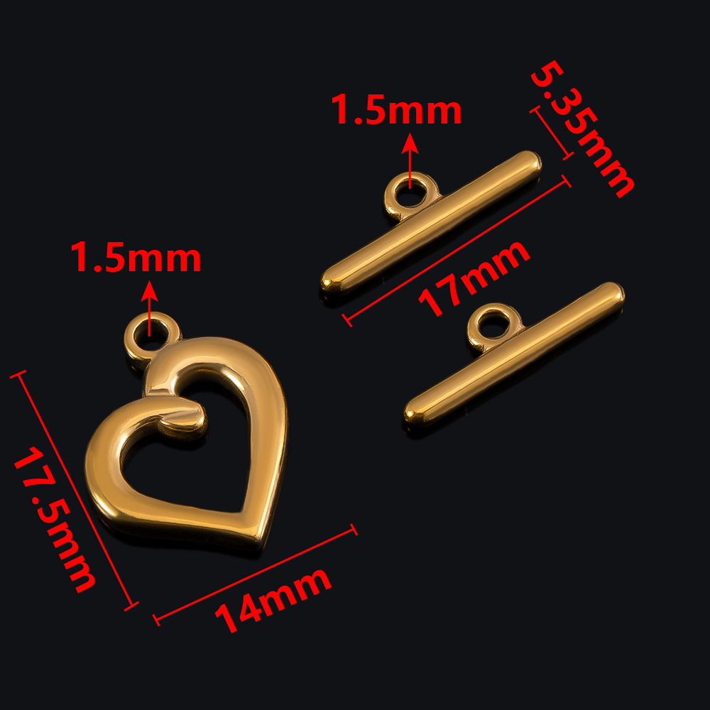 Gold - Asymmetrical heart