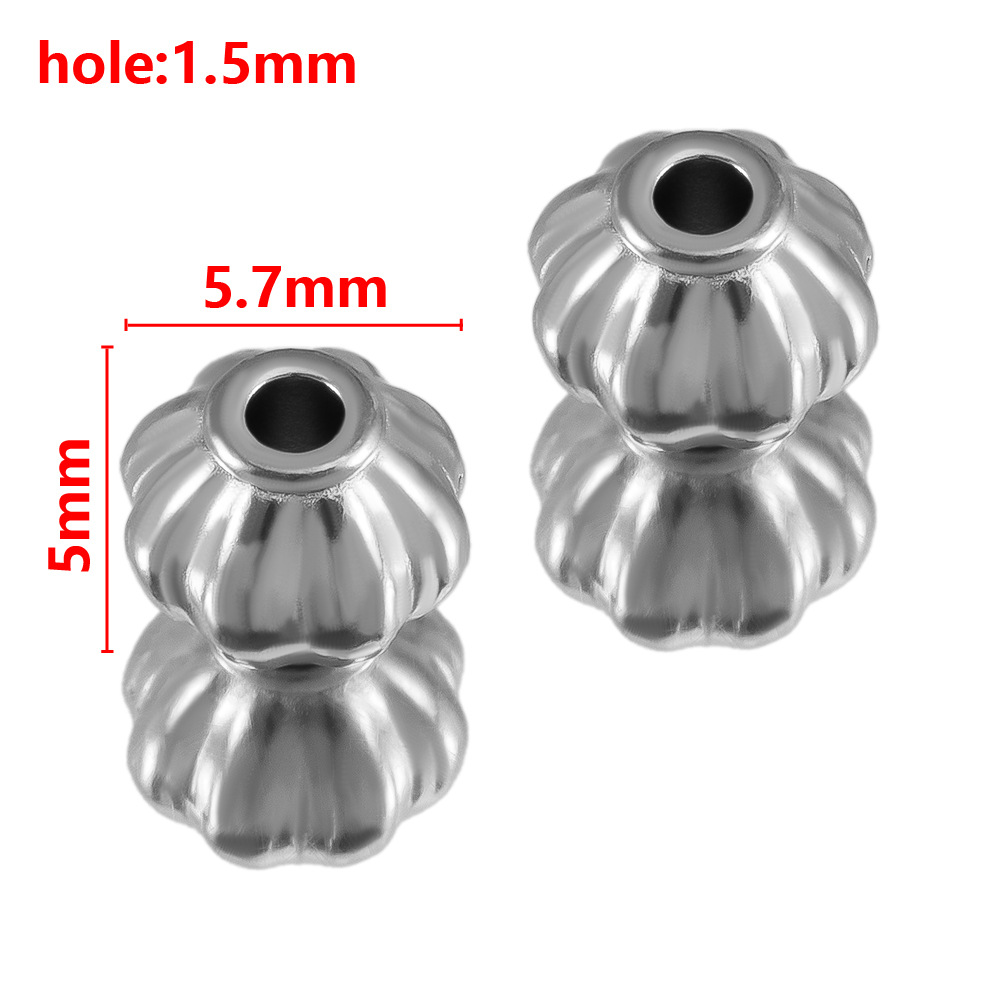 Steel color lantern beads-5.7mm