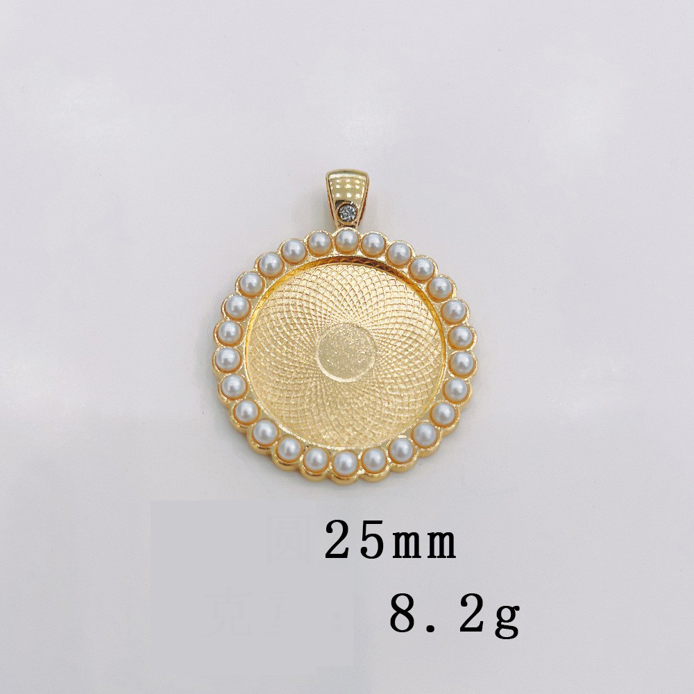Round KC gold 25mm