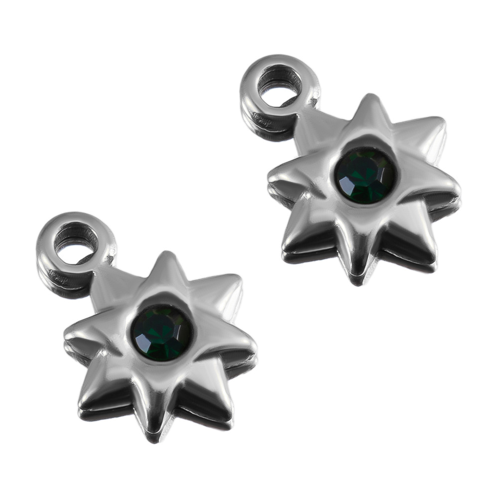 Steel color-dark green-8mm