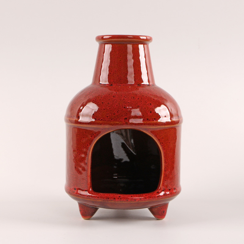 Three-legged chimney red