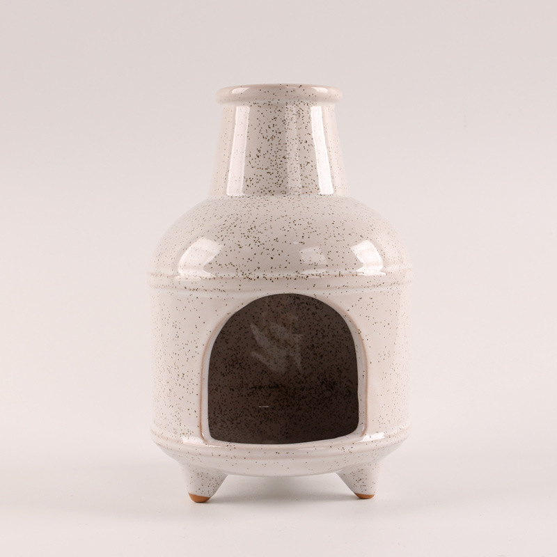 The three-legged chimney is a little white