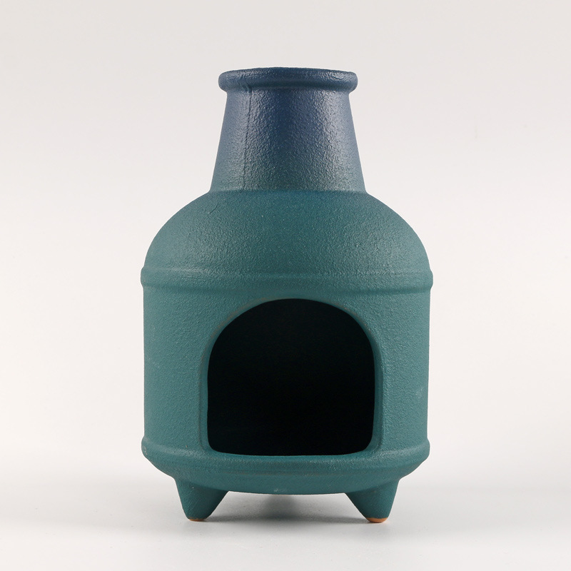 Three-legged chimney blue