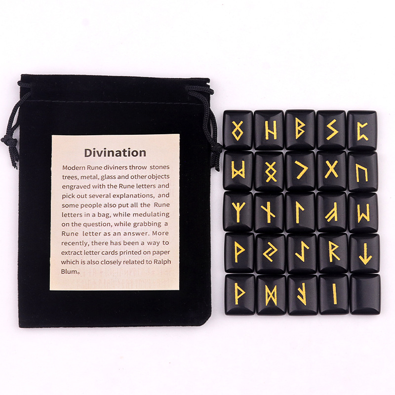 Obsidian (25 pieces   flannel bag   instruction manual