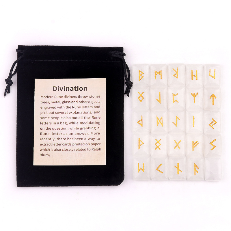 White crystals (25 pieces   flannel bag   instruction manual)