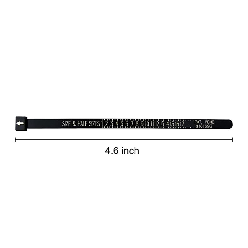 Black [with standard measuring ruler]