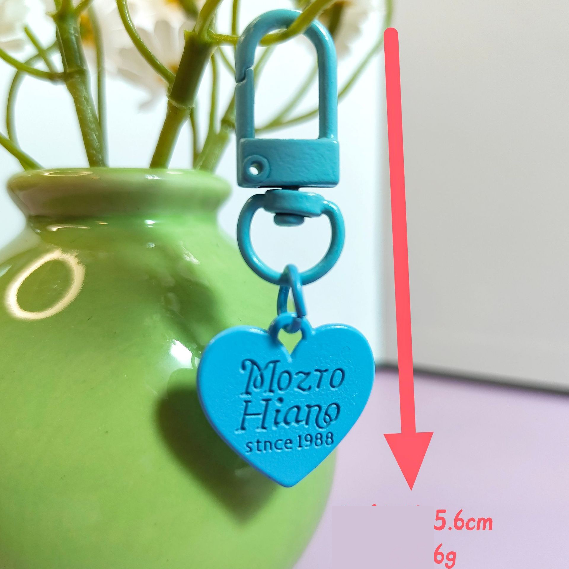 Blue love door buckle