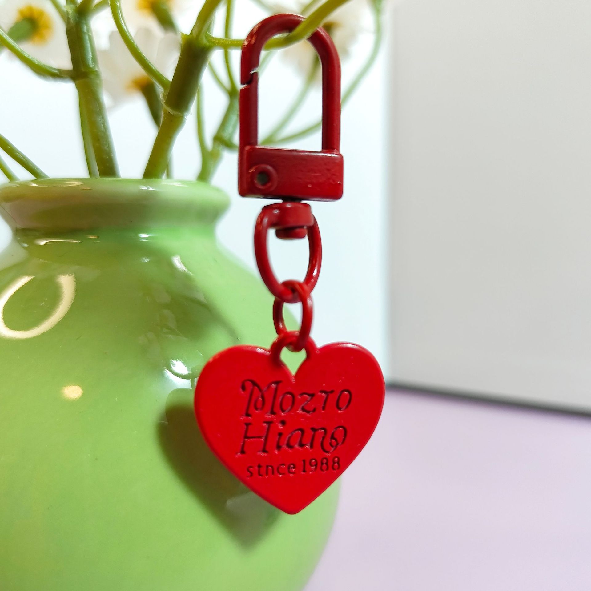 Red love door buckle
