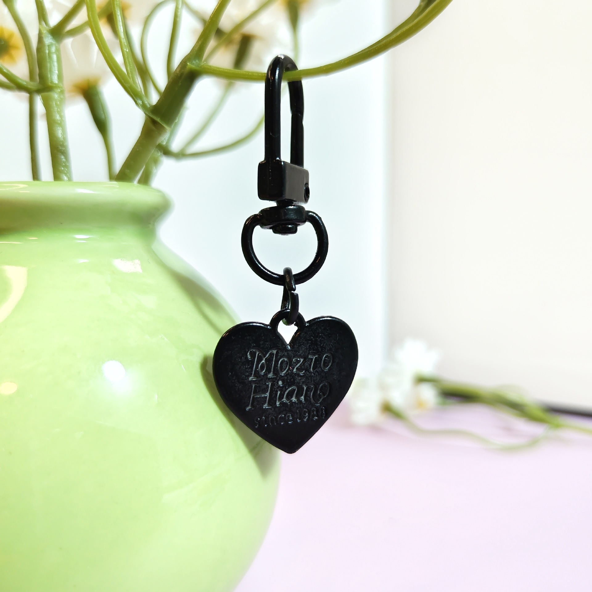 Black love door buckle