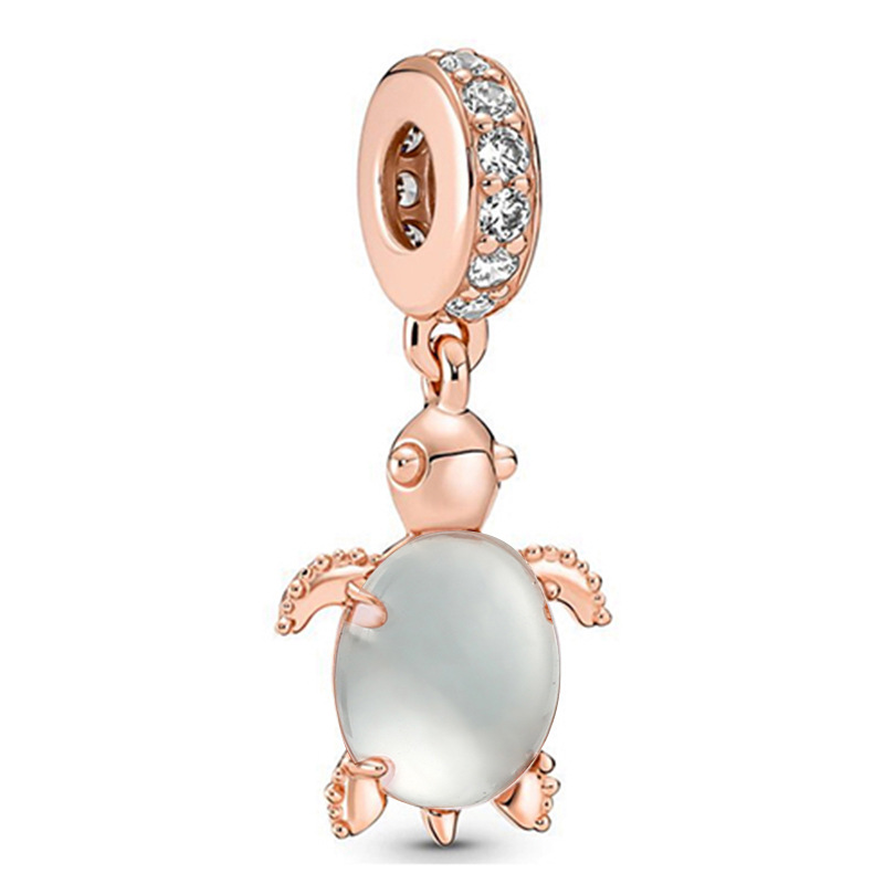 Rose gold-white diamond