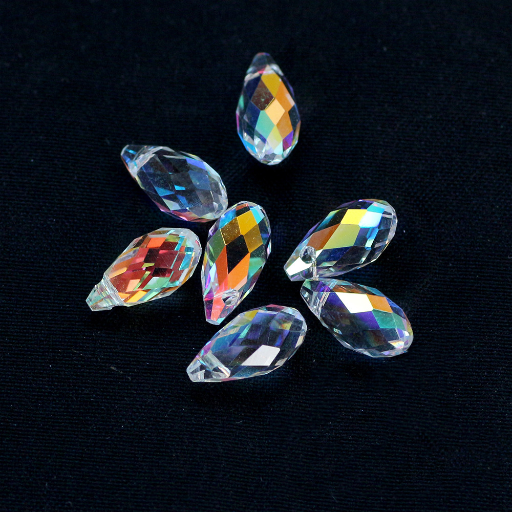 5.5x11mm round bottom water drop rainbow ab
