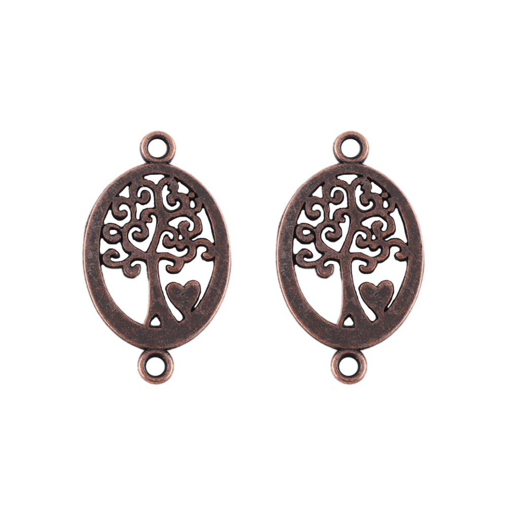 13x 17mm/ life tree ancient red copper