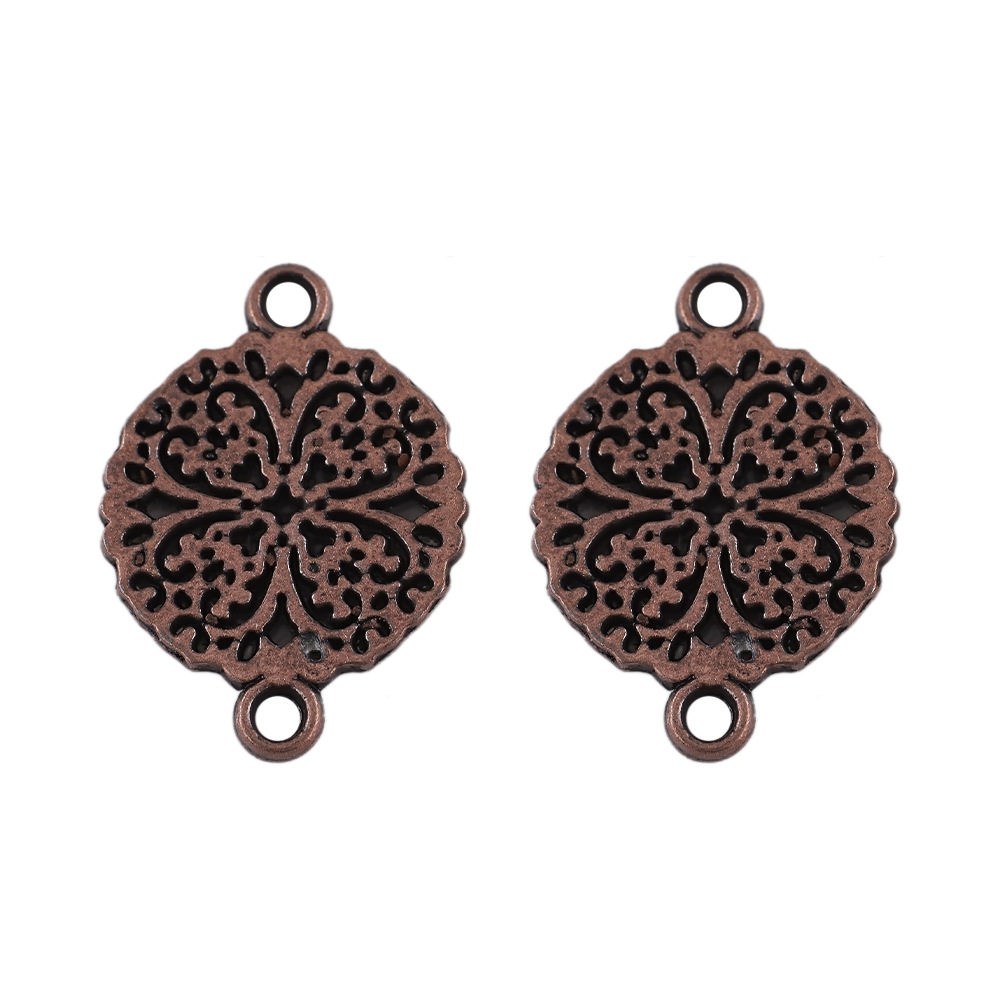 14x 14mm/ openwork four-leaf clover ancient bronze