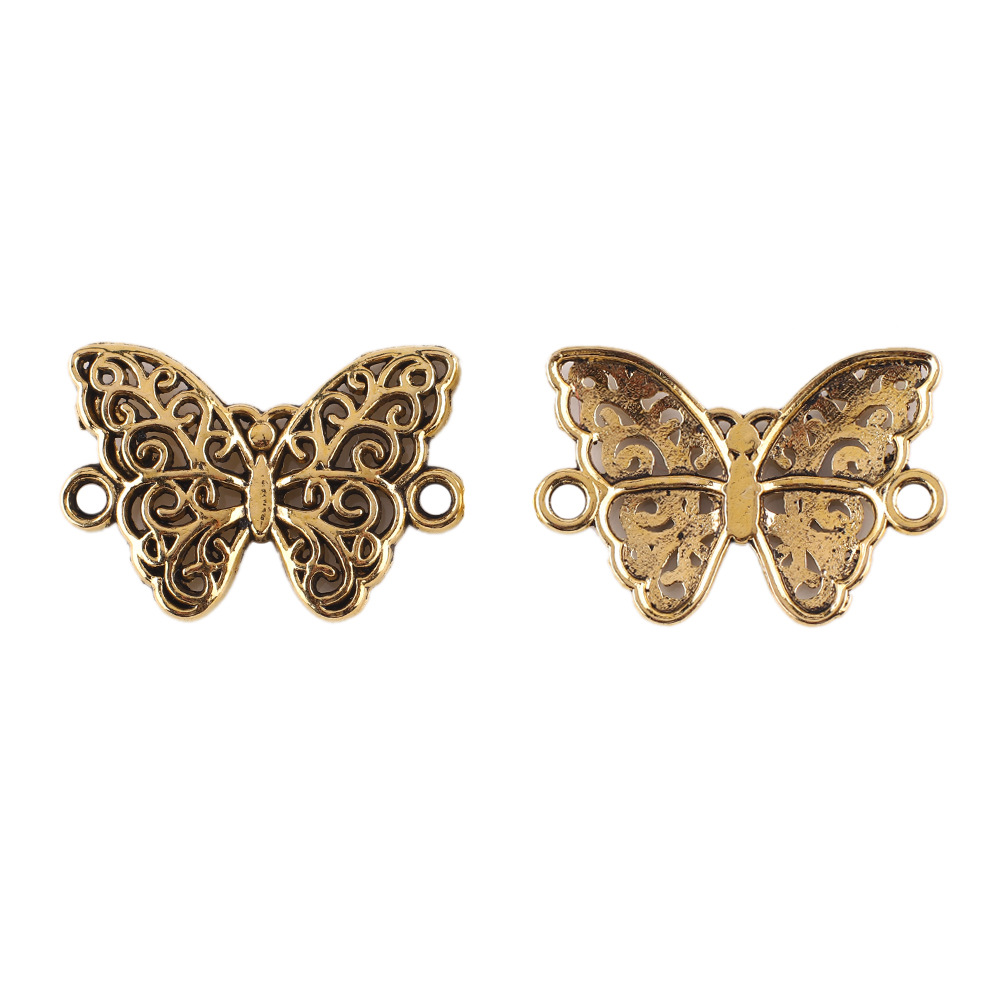 14x 20mm/ butterfly ancient gold
