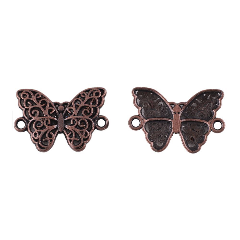 14x 20mm/ Butterfly Ancient Red Copper